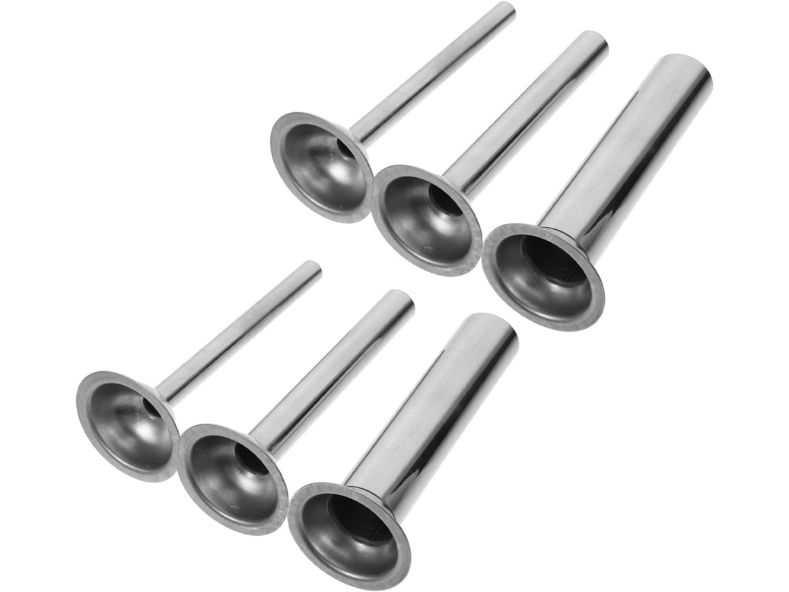 Conjunto De 6 Peças Acessórios Para Embutir Linguiça Em Aço Inoxidável Aboofan Com Diâmetros Variados, Estrutura
