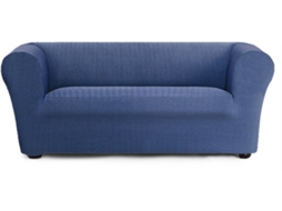Capa de Sofá 2 Lugares EYSA Chester/Klippan Premium Jaz Tecido Multielástico (180 x 110 x 100 cm - Poliéster e Algodão - Azul)