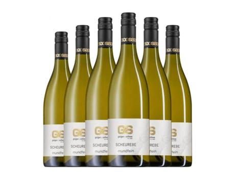 Vinho branco GEIGER & SÖHNE Mundfein Kabinett Scheurebe Semi-seco Semi-doce (0.75 L - 6 Unidades)