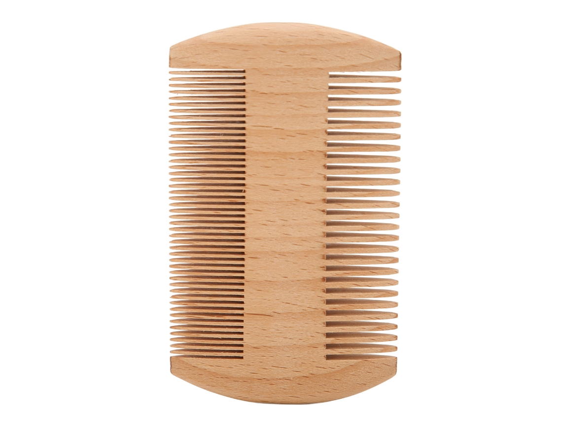 2026 peine de Barba de Madera Profesional Portátil de Doble Lado Con Dientes Finos para Liceos Y Estilo