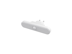 Lâmpada Led Noturna Com Tomada 230v Com Sensor Pir E Crepuscular 50lm, Bateria Integrada Li-ion, Autonomia 3h, 3000k - Alcapower