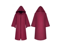 2026 capa com Capuz para Crianças Unisex Traje de Disfarce Gótico Medieval para Halloween Festa Cosplay S Vino Tinto