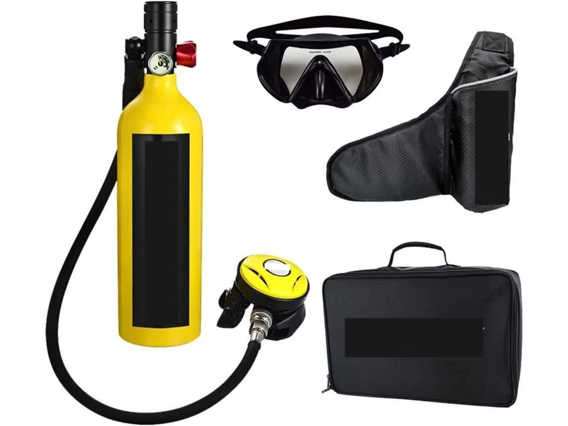 Mini Cilindro de Mergulho SFUSHOS com Respirador, Estilo Lazer ao Ar Livre