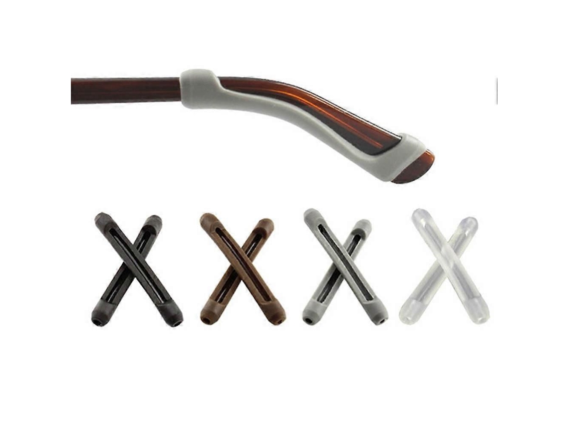 Óculos de Sol Silicone Transparente Antiderrapante Alta Qualidade, Suporte para Ponta Têmpora, Acessórios Óculos Macios GOKOCO