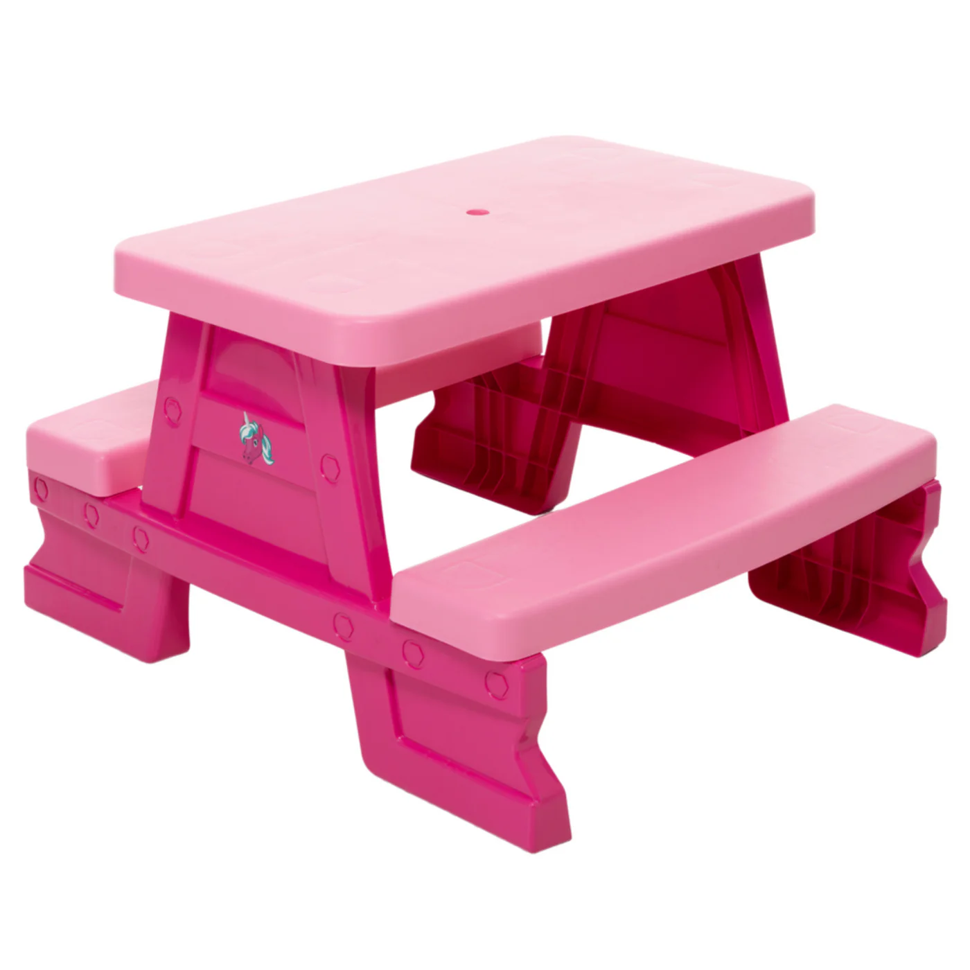 Mesa Infantil de Jardim com 2 Bancos 70 X 79 X 47 Cm para Exterior e Interior Funtastic Land