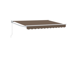 Conjunto 1 Toldo Externo Vidaxl Castanho-acinzentado Poliéster (3,5 X 2,5 M)