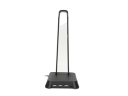 Suporte Para Fone De Ouvido Rgb, Removível, Brilhante E Atraente, Com 3 Portas Usb 2.0, Preto. Ly Ebike