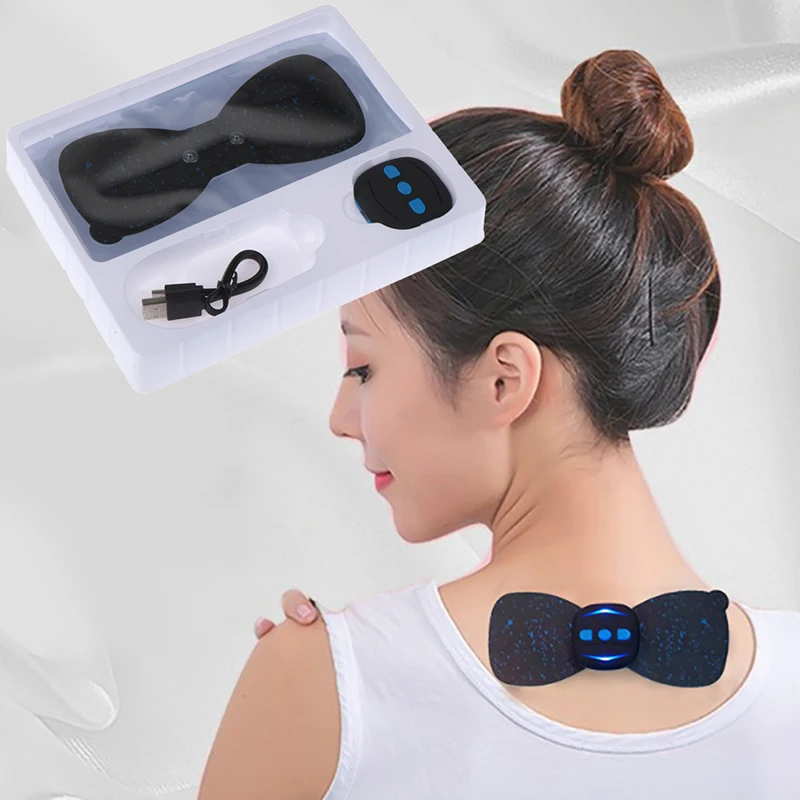 Adesivos Massageadores De Pescoço Portáteis E Recarregáveis, Práticos E Funcionais, Instrumento Fisioterapia Para A Coluna Cervical (somente
