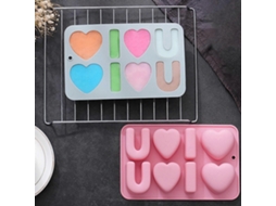 Forma De Silicone Blue3d Para O Dia Dos Namorados, Antiaderente, Para Chocolates, Doces, Cupcakes, Gelatina, Biscoitos, Cookies E Cubos De Gelo, Rosa.