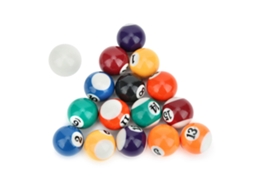 16 Peças Bola De Bilhar Mini 32mm Resina Ecológica Brinquedo Acessório Para Mesa De Bilhar