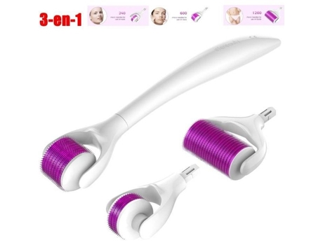 Dermaroller, Microneedle Derma Roller, Micro Needle Roller, antienvelhecimento 3 em 1 0,5 mm 240 1,0 mm 600 1,5 mm 1200 ETEREAUTY