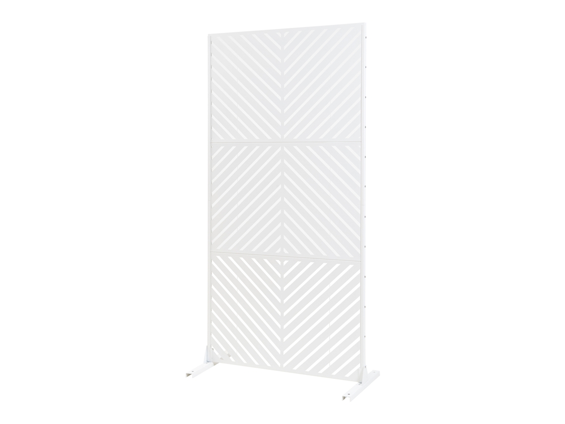 Divisória Para Interior Kekan Aço 200x100x50 Cm Branco Casa.pro