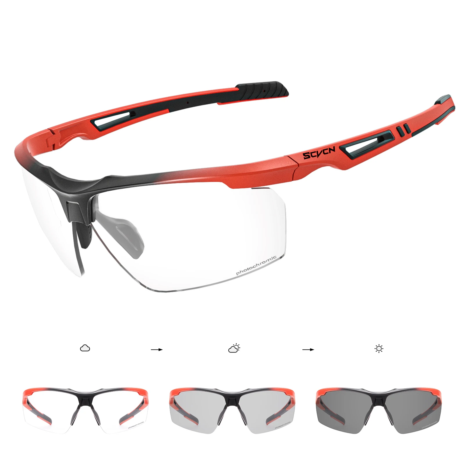(estilo 5) Óculos De Sol Fotocromáticos Unissex Para Ciclismo Com Proteção Uv400.