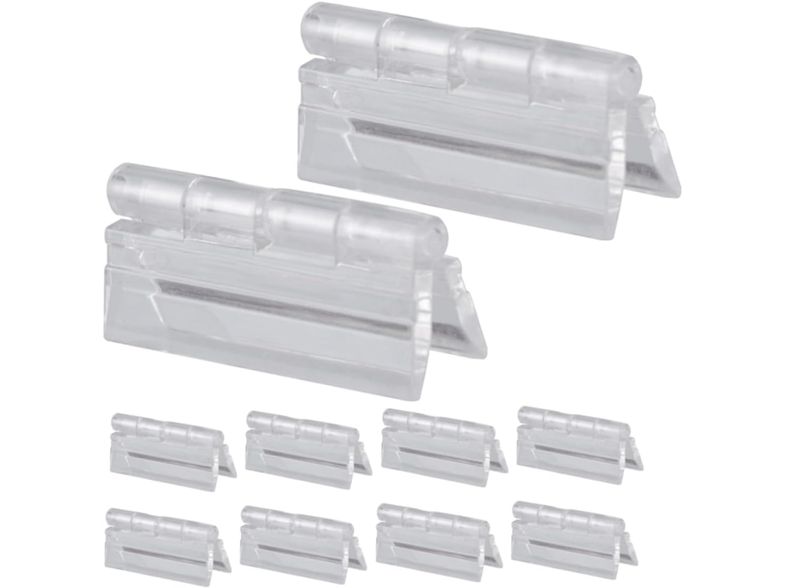 Conjunto De 12 Dobradiças Plástico Para Portas Armários, Móveis,