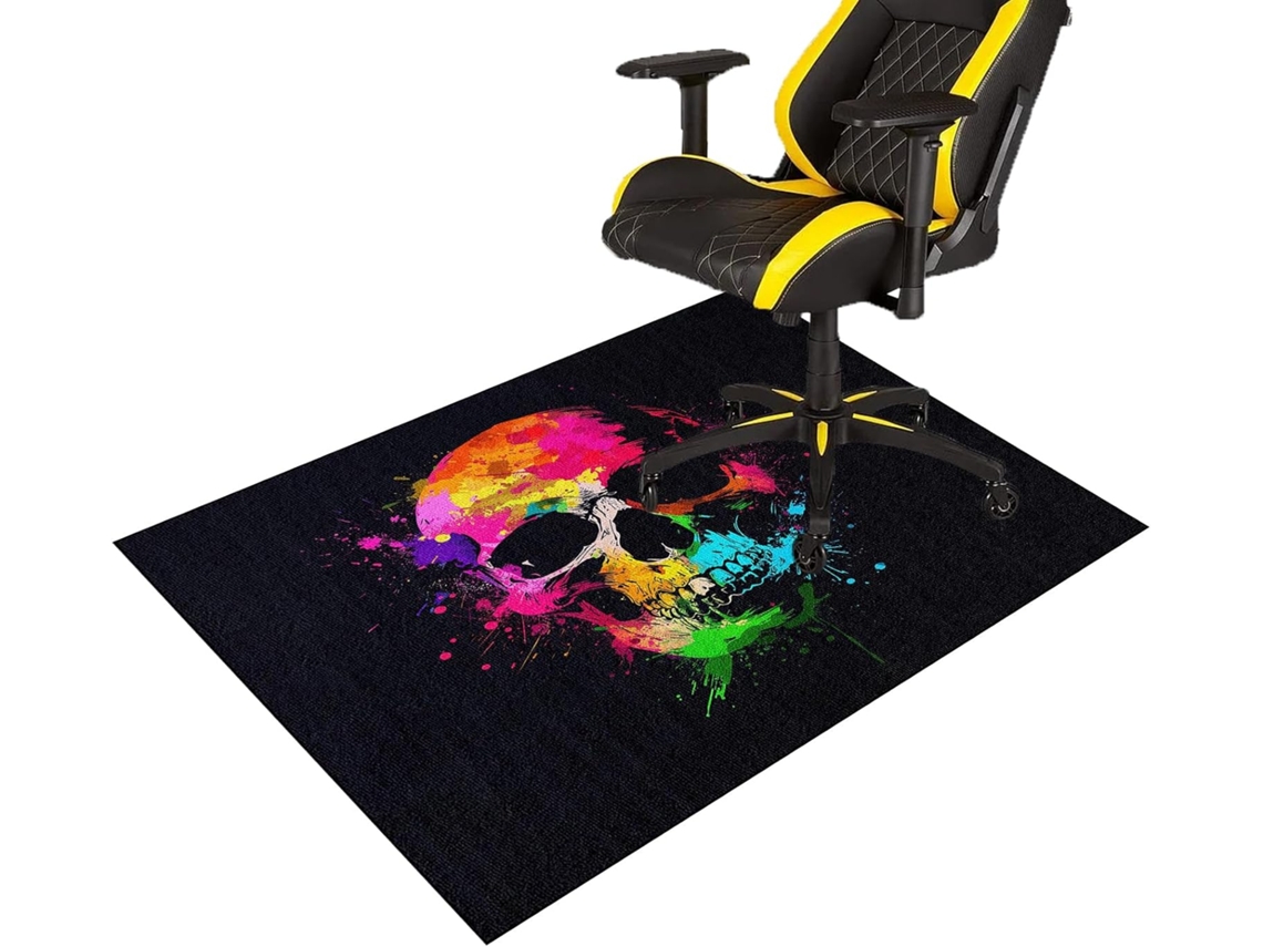 Tapete Cadeira Protetor Piso Gamer Antiderrapante 80 X 120 Cm Parquet Escritório, Piso, Gamer, Pisos