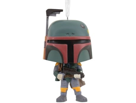 Mini Figura Colecionável Funko Pop! Boba Fett Edição Exclusiva Hallmark Halmark (8 Cm)