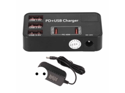Estação de Carregamento Usb LAXISCREED 5 Portas com 2 Portas Pd 20w