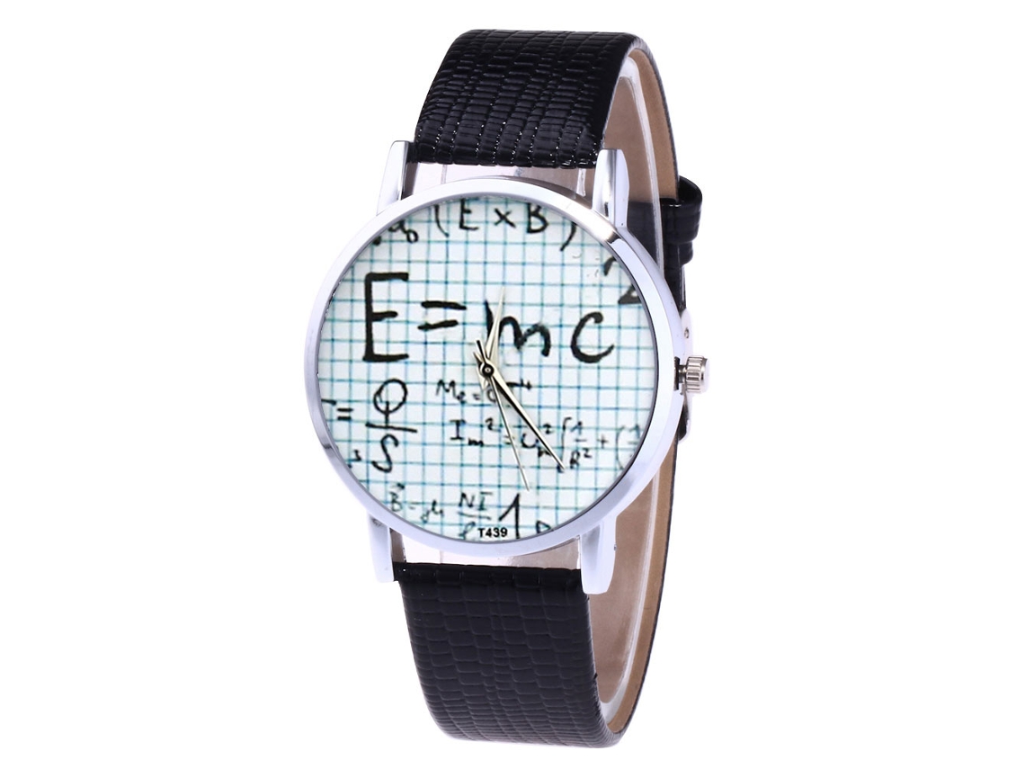 Relógio de quartzo casual unissex Zhoulianfa T439-yx com pulseira de PU (preto)
