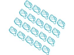 Haofy Clips de Papel Metálicos Pequenos e Divertidos, Pacote com 20, Organizador de Marcadores de Página para Estudantes E