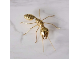 Figura De Insecto De Latón Dorado Escultura Artística Decoración De Mesa Hogar Oficina Coche