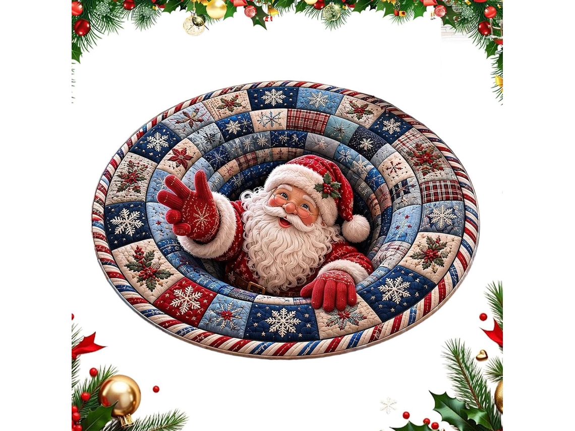 Tapete De Natal, Macio, Antiderrapante, Acolchoado, Decoração Com