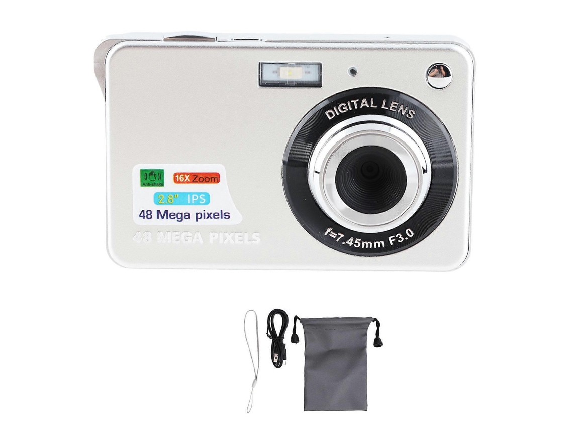 Câmara Digital Compacta 48mp 4k Com Zoom 16x E Ecrã De 2,8 Polegadas