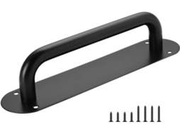 Puxador Oval Para Porta De Celeiro, Em Aço Resistente À Erosão, Com Base Larga E Espaçamento Confortável Entre Os Furos