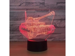 Luminária Noturna 3d Com Interruptor Usb Para Quarto Mesa De