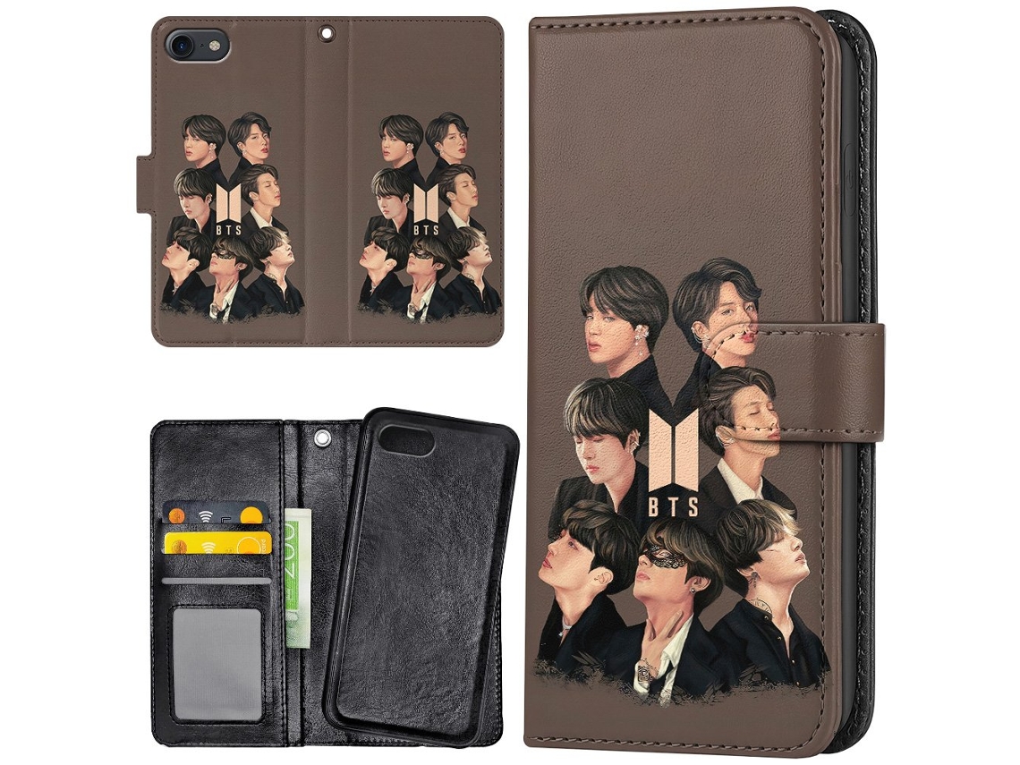 Capa Carteira/capa Bts Para Iphone 16e/17e