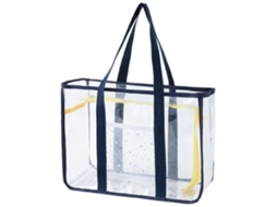 Bolsa De Praia Feminina Para Atividades Ao Ar Livre Pvc Transparente Para Viagem Armazenamento Prático Natação Preto Yizhood