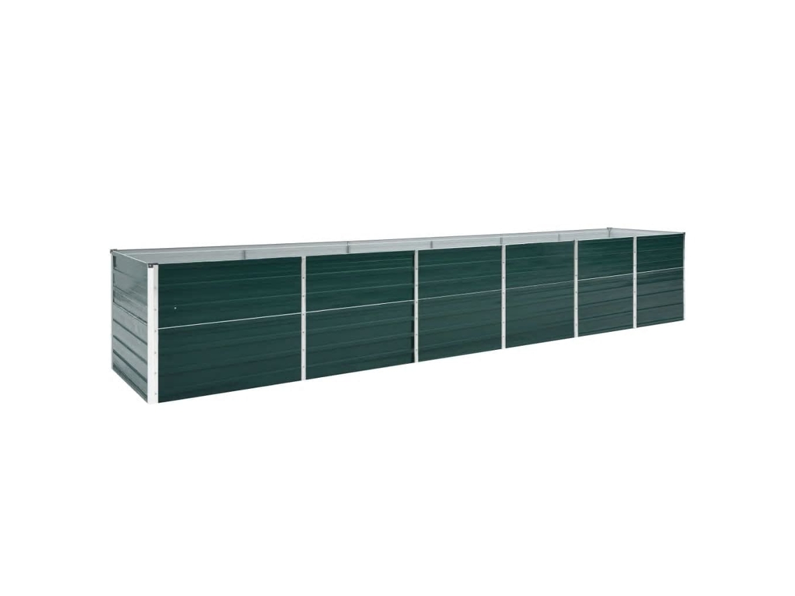 Vaso VIDAXL Verde Aço (480x80x77 cm)