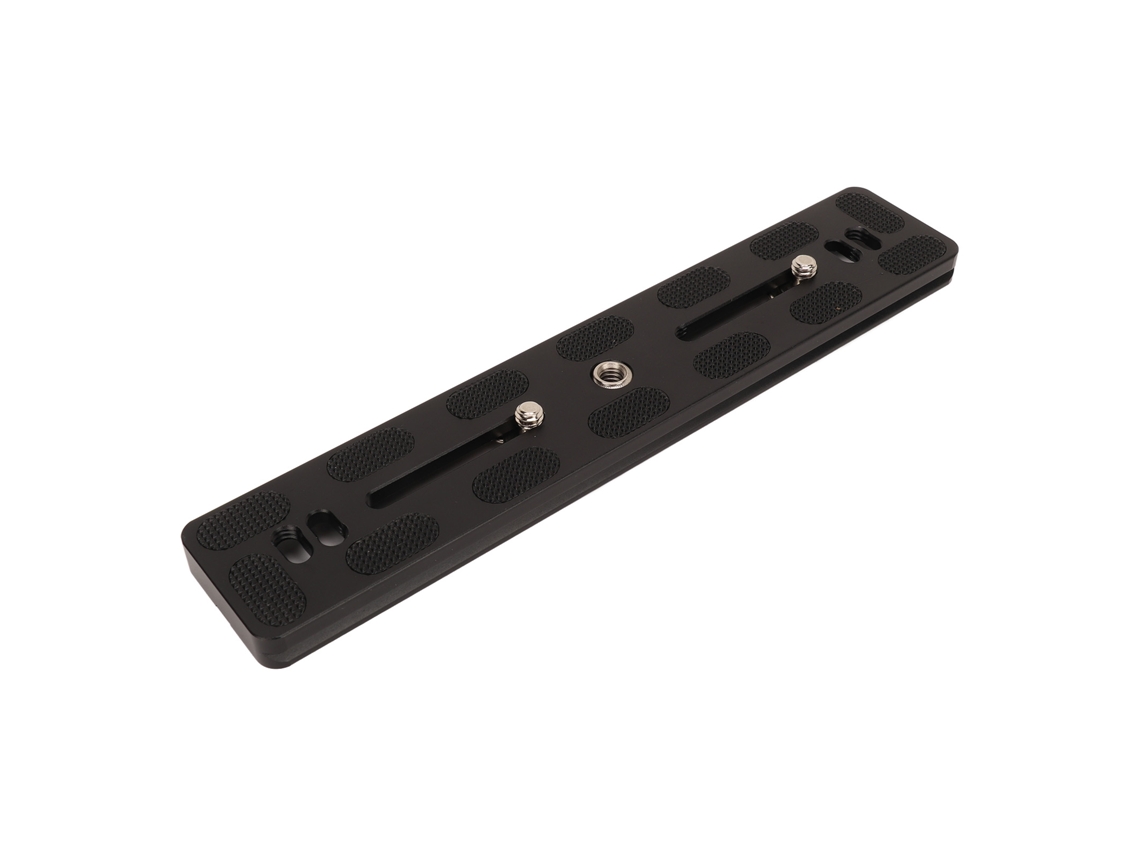 Placa Desmontável Estendida Para Câmera Rail Deslizante Arca 200mm Com Rosca 1/4 E 3/8 Polegada Alumínio