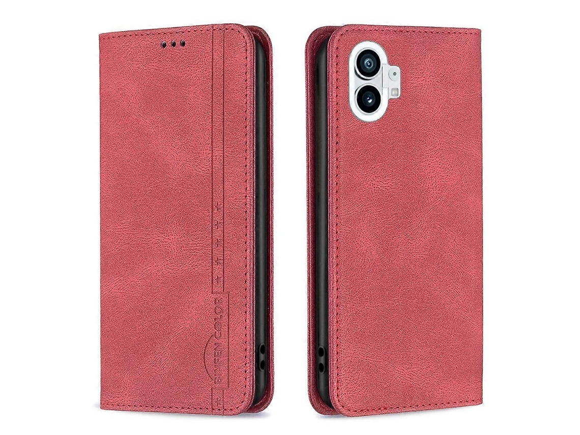 Capa De Couro Antifurto Com Bloqueio Rfid Magnético Para Celular For Nothing Phone 1