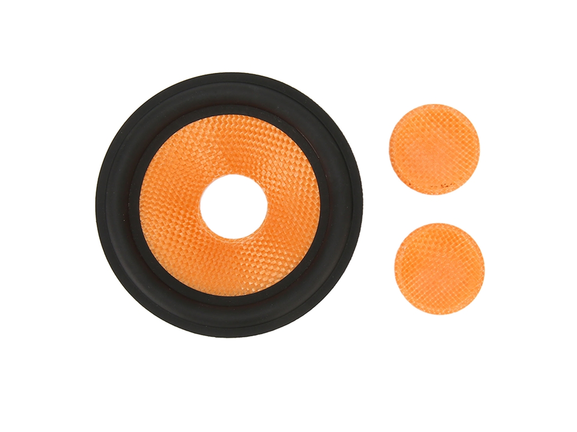 Cone De Papel Para Alto-falante Subwoofer 1 Polegada Diâmetro Interno Com Borda De Borracha Para 4 Polegadas