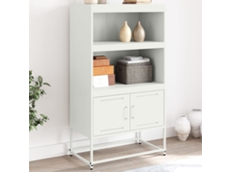 Aparador Alto 68,5x38,5x123,5 cm Acero Blanco