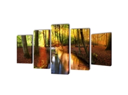 Políptico Impressão Floresta 200 X 100 Cm