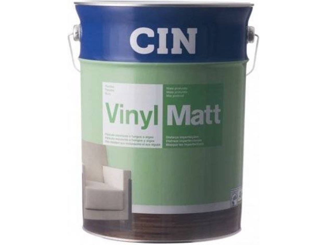 Tinta Aquosa CIN Vinylmatt (Branco - 5 L)