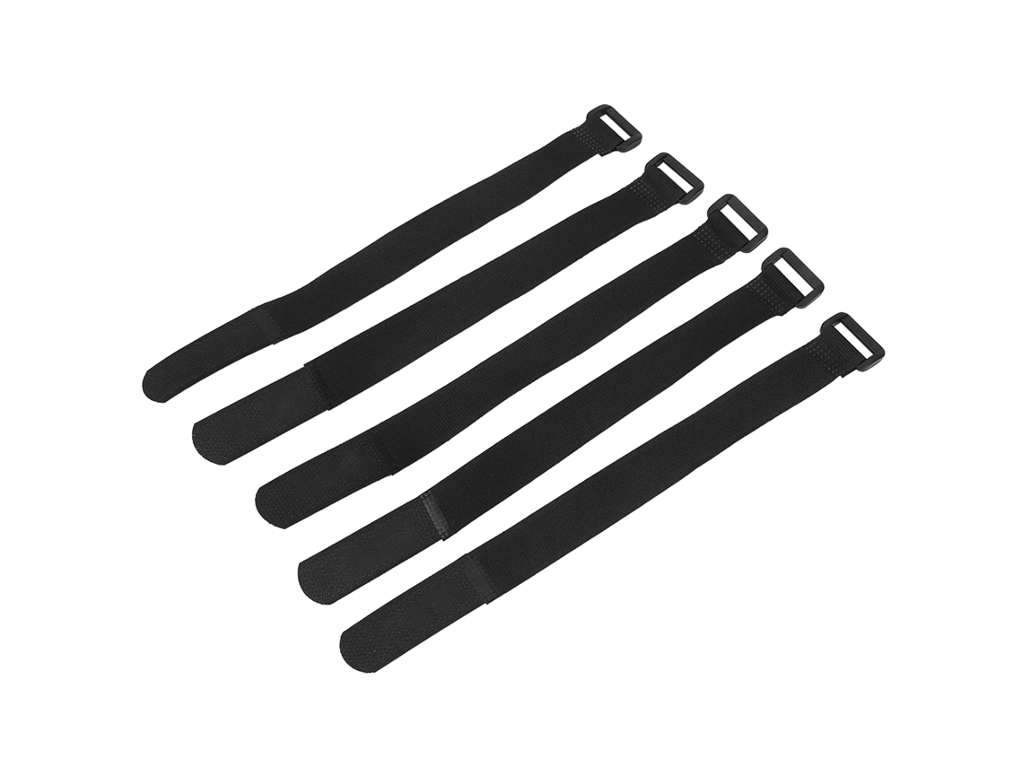 5pcs Conjunto De Cintas De Fixação Ajustáveis Nylon Para Guidão De Bicicleta Duuti Para Ciclismo Esportivo (preto)