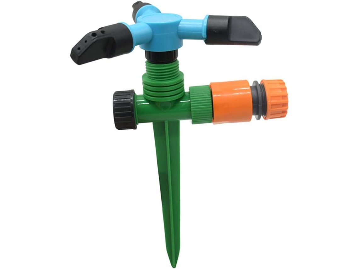 Aspersor Giratório de 6 Mm para Irrigação Gramados e Jardins, Bico por Névoa 360 Graus Estufas, Gotejamento S/MARCA