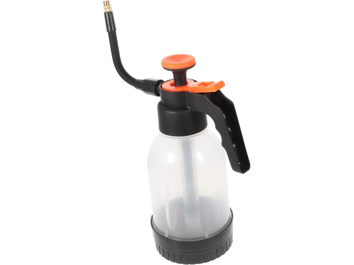 Pulverizador manual a presión para jardín, ideal para regar plantas de interior y exterior fácilmente.