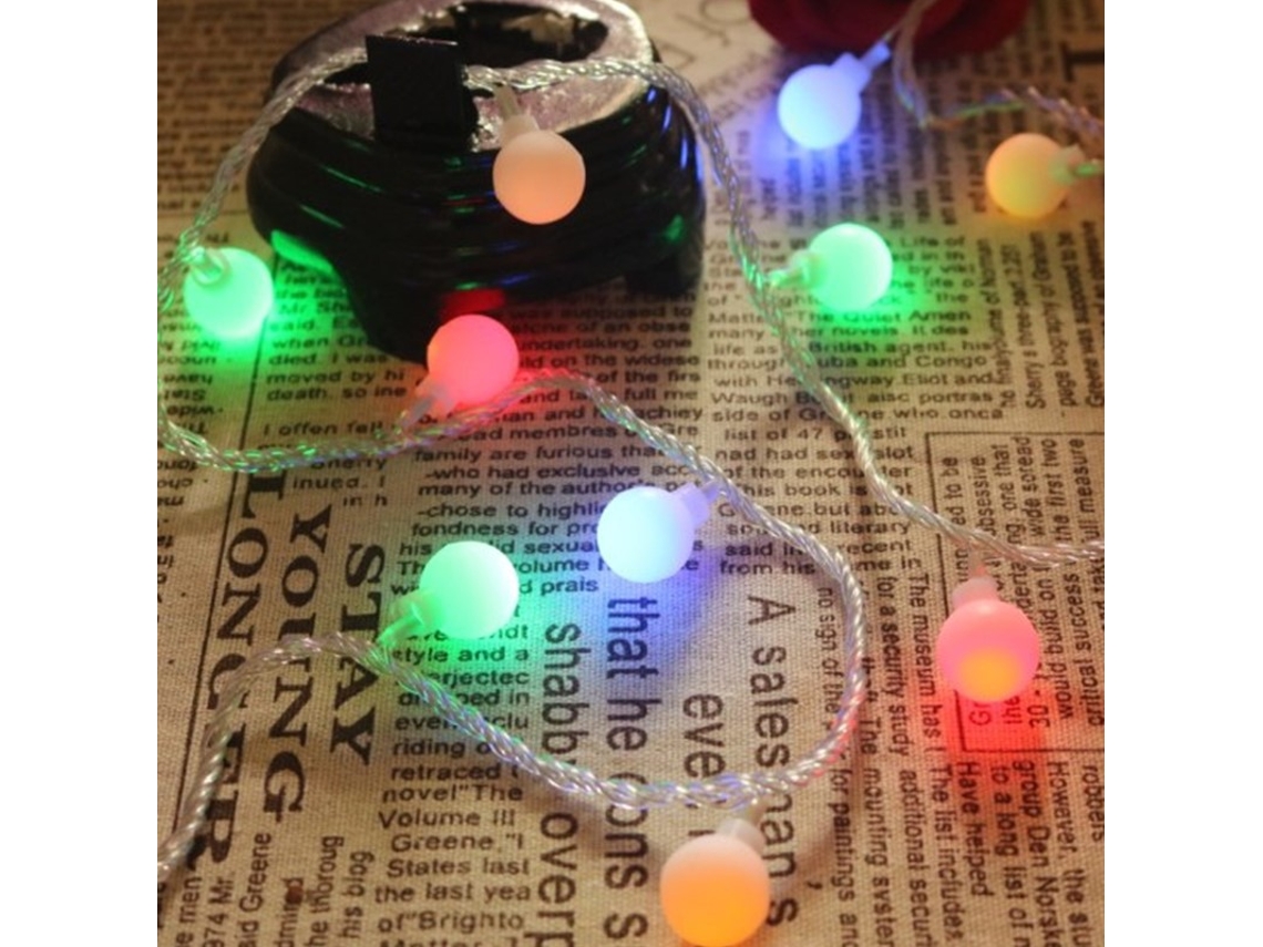 Cordão de Luzes Led de 6 Metros para Natal, Camping e Decoração BRILVIBERA