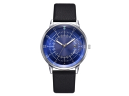 Relógio Masculino de Quartzo com Pulseira de Couro Pu e Calendário Estilo Claro