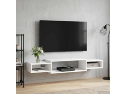 Vidaxl Armário De Tv Montado Na Parede Montagem Na Parede Branco