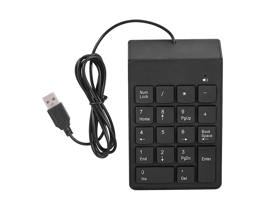Teclado Numérico Usb Vbestlife Mini Teclado Numérico Com 18 Teclas Para Laptop, Desktop, Pc Pro Numpad