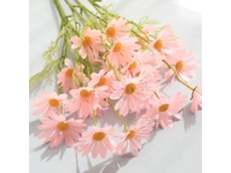 Rebe-ramo De Margaritas Artificiais Rosa Decoração Para Casa, Sala, Comedor, Quarto, Escritório