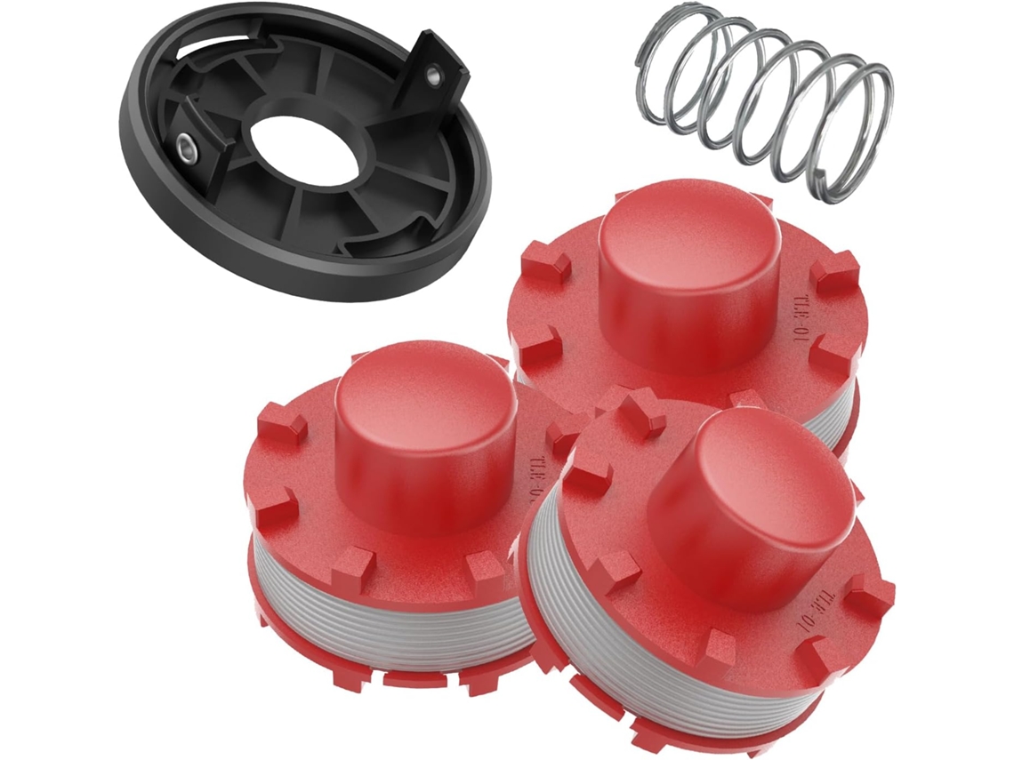 Compatível com Einhell Ge ct 36/30li E, Compatível com 3405096, Kit com bobinas Fio 3405096 para cortador de grama AQUAFORGE
