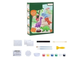 Primerox boneco de Gesso para Pintura Diy Infantil Kit de Arte e Artesanato Estilo Dinossauro