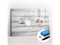 Quadro Magnético Decorativo Tábuas Pintadas Para A Cozinha Espelharte (60x40 Cm)