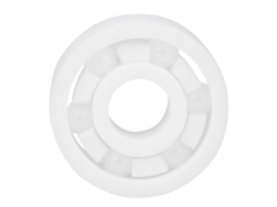 Rolamento Miniatura De Bola Cerâmica Zro2 606 6x17x6mm Branco Para Equipamentos Mecânicos