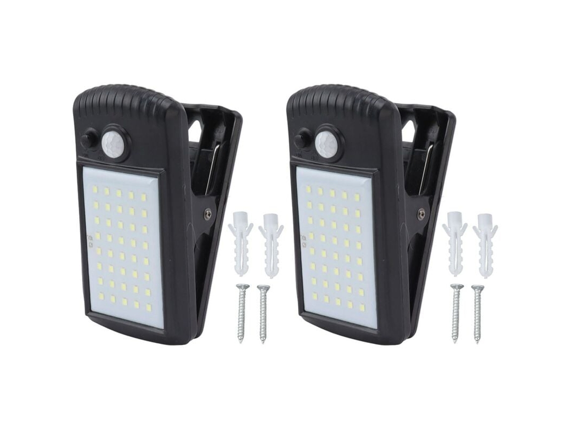 Luzes De Painel Solar Com Clipe, Ip65 À Prova Dágua, 2 Modos, Detecção Infravermelha, Clipes Para Ambientes Externos, Luzes Com S Aquaforge